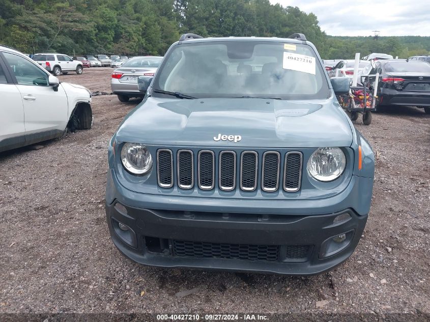 2018 Jeep Renegade Latitude Fwd VIN: ZACCJABB4JPJ40883 Lot: 40427210