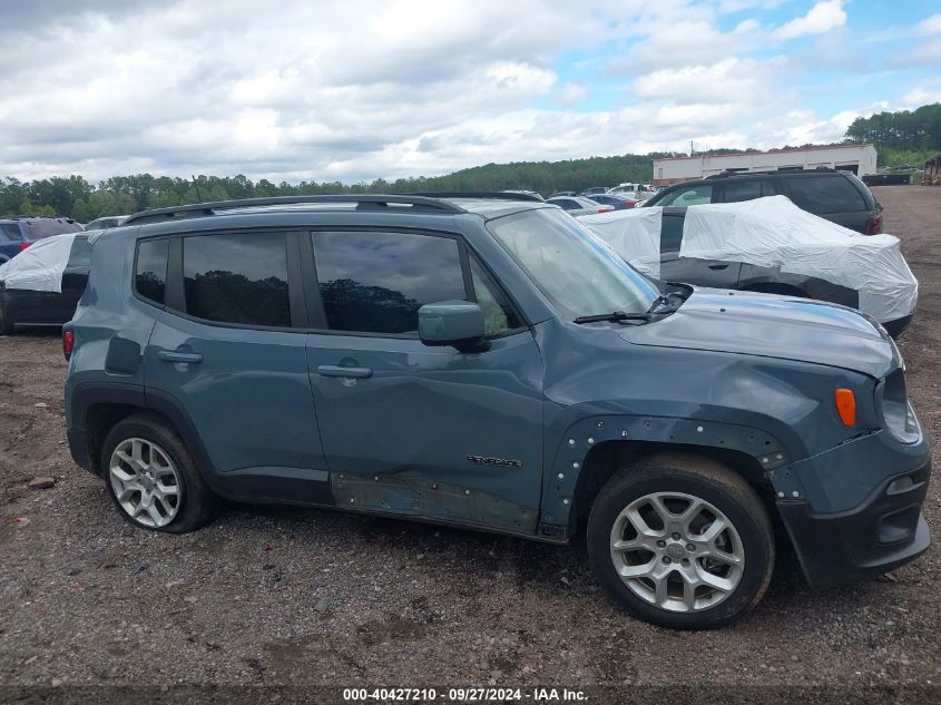 2018 Jeep Renegade Latitude Fwd VIN: ZACCJABB4JPJ40883 Lot: 40427210