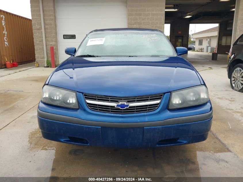 2003 Chevrolet Impala VIN: 2G1WF55K039205269 Lot: 40427256