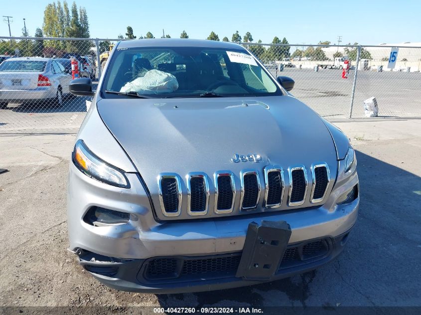 2015 Jeep Cherokee Sport VIN: 1C4PJLAB9FW660802 Lot: 40427260