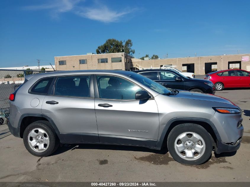 2015 Jeep Cherokee Sport VIN: 1C4PJLAB9FW660802 Lot: 40427260