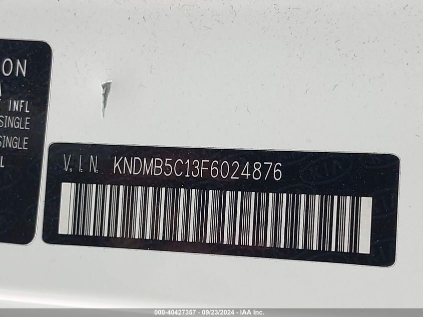 KNDMB5C13F6024876 2015 Kia Sedona Lx