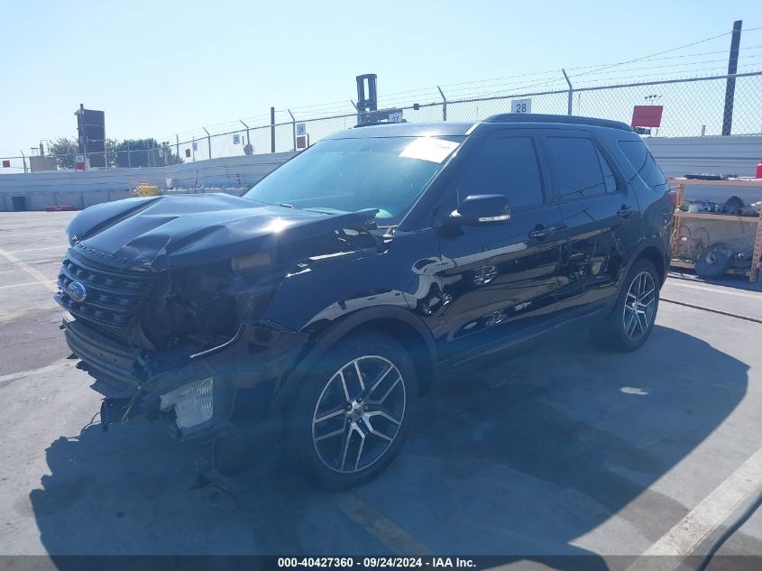 1FM5K8GT1HGA76081 2017 FORD EXPLORER - Image 2