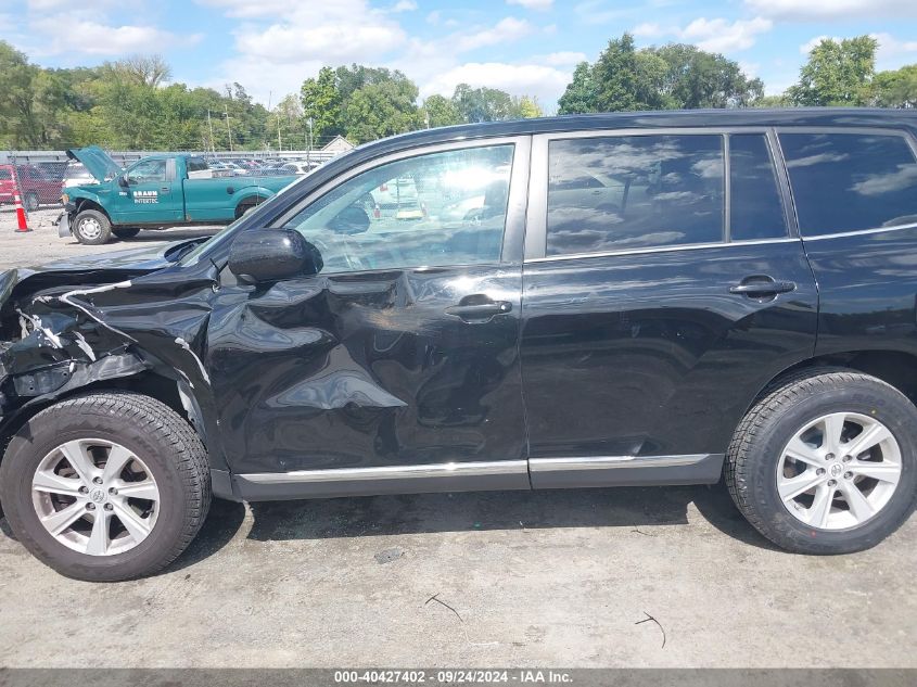 2011 Toyota Highlander Base V6 VIN: 5TDBK3EH7BS044130 Lot: 40427402