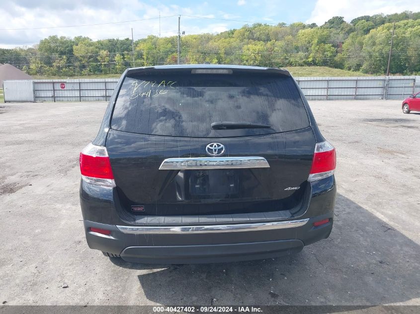 2011 Toyota Highlander Base V6 VIN: 5TDBK3EH7BS044130 Lot: 40427402