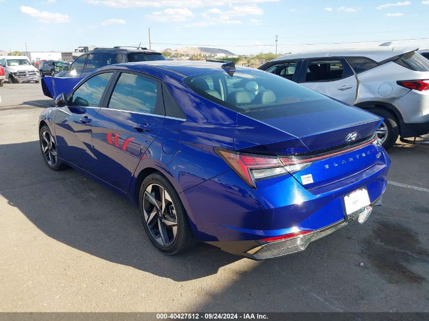 KMHLN4AJ6NU030614 2022 Hyundai Elantra Hybrid Limited