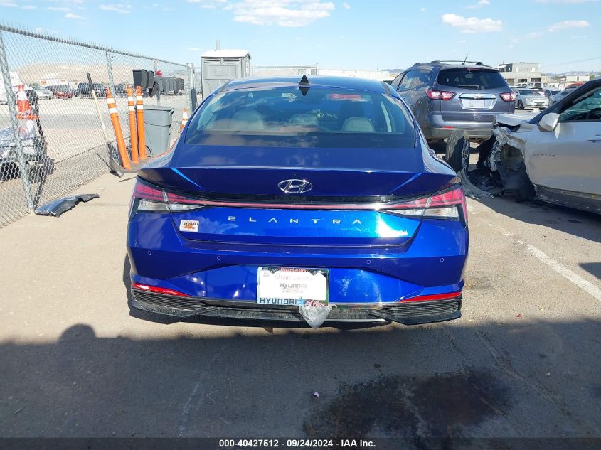 KMHLN4AJ6NU030614 2022 Hyundai Elantra Hybrid Limited