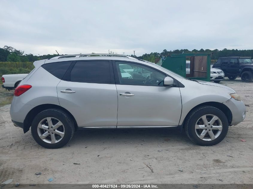 2009 Nissan Murano Sl VIN: JN8AZ18W19W205432 Lot: 40427524