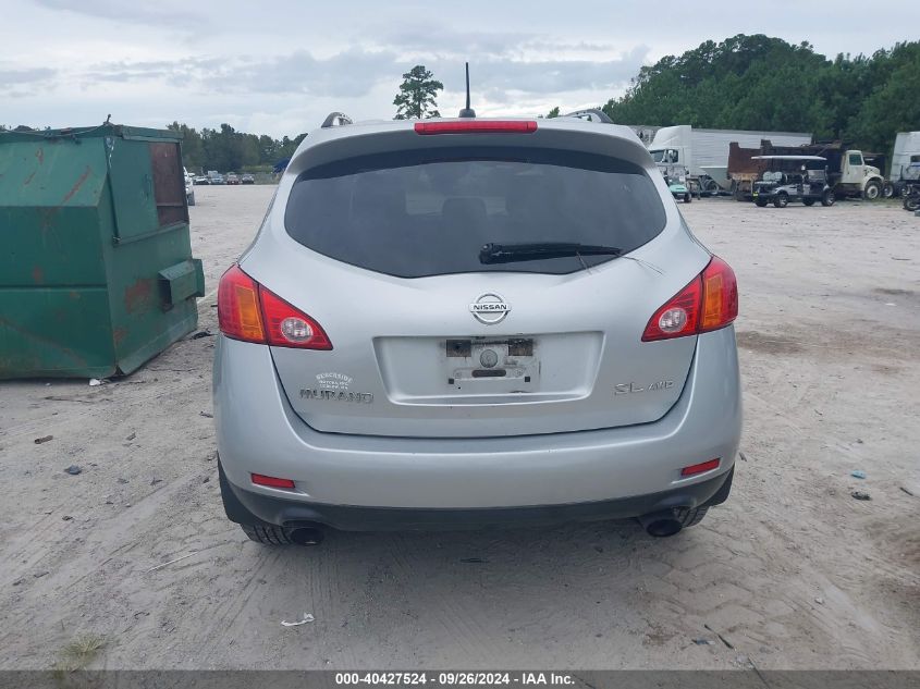 2009 Nissan Murano Sl VIN: JN8AZ18W19W205432 Lot: 40427524