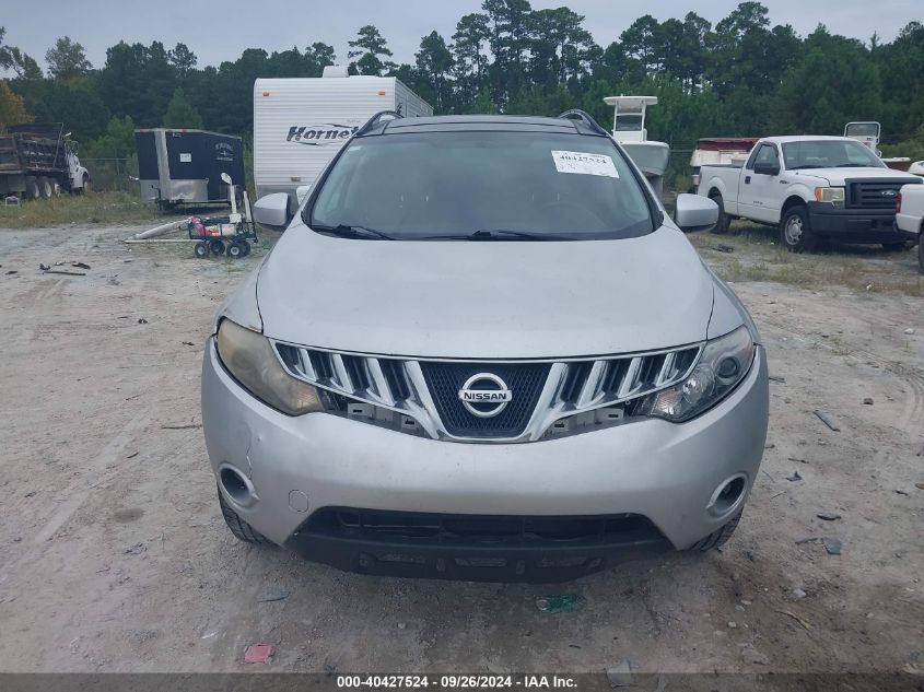 2009 Nissan Murano Sl VIN: JN8AZ18W19W205432 Lot: 40427524