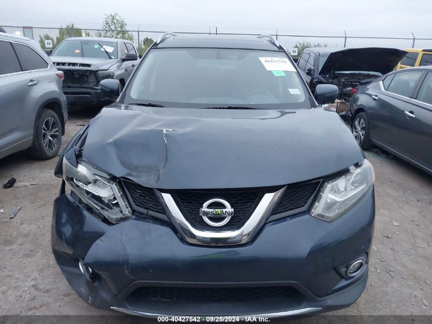 2016 Nissan Rogue S/Sl/Sv VIN: 5N1AT2MV0GC921782 Lot: 40427542