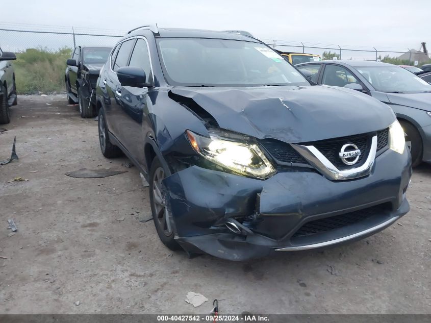 2016 Nissan Rogue S/Sl/Sv VIN: 5N1AT2MV0GC921782 Lot: 40427542