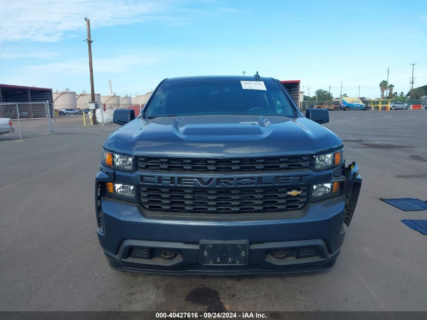 2021 Chevrolet Silverado 1500 2Wd Short Bed Custom VIN: 1GCPWBEK2MZ294862 Lot: 40427616