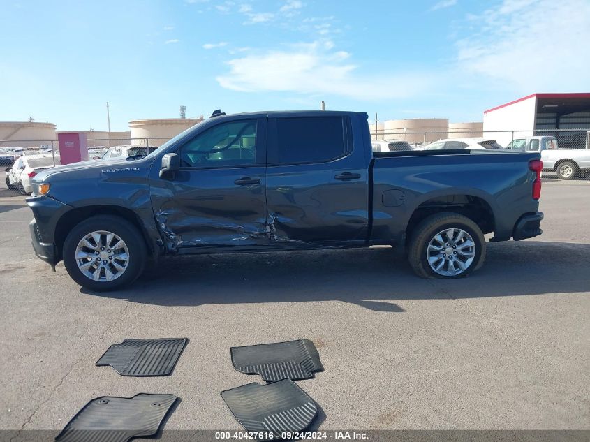 2021 Chevrolet Silverado 1500 2Wd Short Bed Custom VIN: 1GCPWBEK2MZ294862 Lot: 40427616