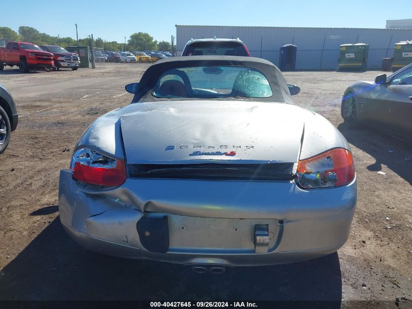 2001 Porsche Boxster S VIN: WP0CB29831U663469 Lot: 40427645