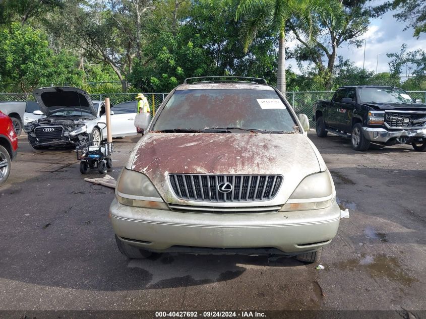 1999 Lexus Rx 300 VIN: JT6GF10U5X0040260 Lot: 40427692