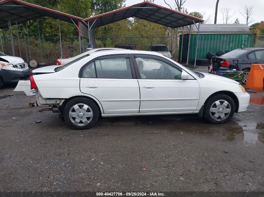 2003 Honda Civic Ex VIN: 2HGES268X3H592386 Lot: 40427706