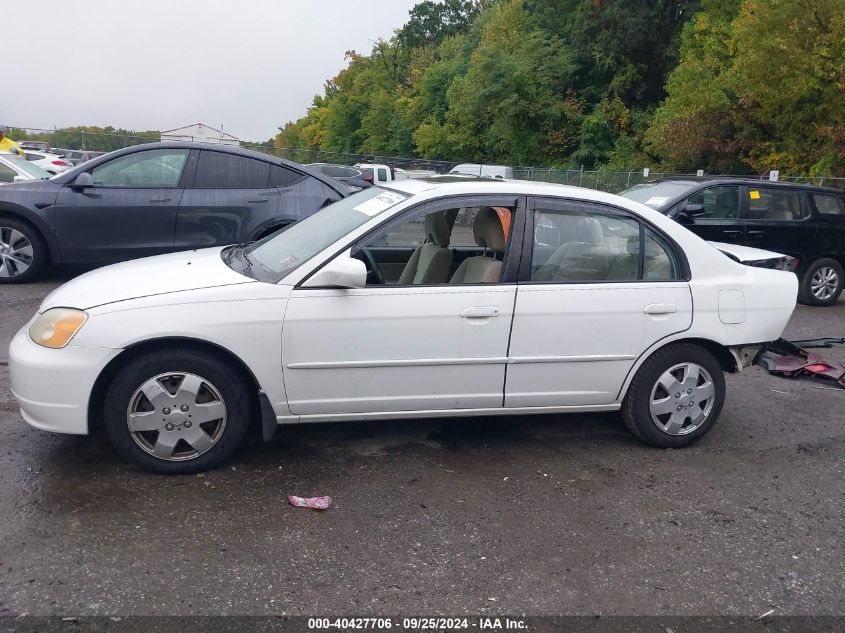 2003 Honda Civic Ex VIN: 2HGES268X3H592386 Lot: 40427706