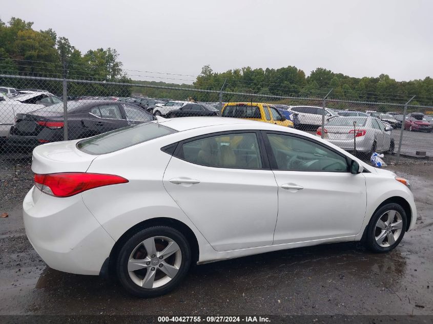 2013 Hyundai Elantra Gls VIN: 5NPDH4AE7DH260545 Lot: 40427755