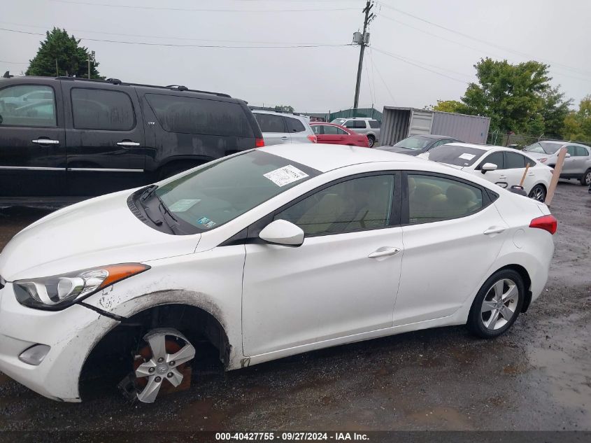 2013 Hyundai Elantra Gls VIN: 5NPDH4AE7DH260545 Lot: 40427755