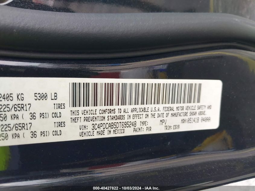 3C4PDCAB5DT695248 2013 Dodge Journey American Value Pkg