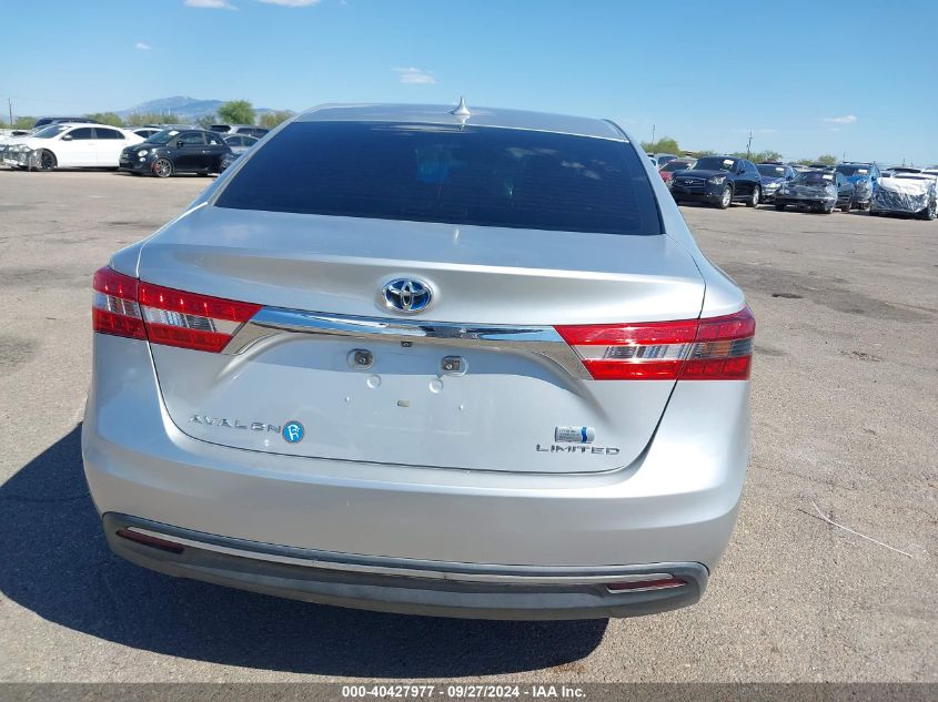 2013 Toyota Avalon Hybrid Limited VIN: 4T1BD1EBXDU001664 Lot: 40427977