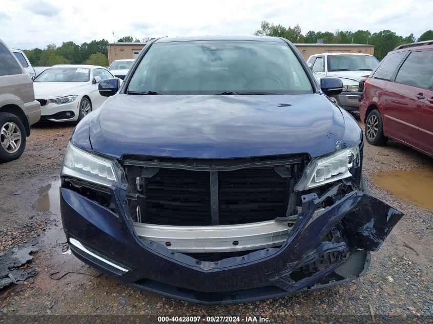 2016 Acura Mdx Technology Acurawatch Plus Packages/Technology Package VIN: 5FRYD4H44GB022633 Lot: 40428097