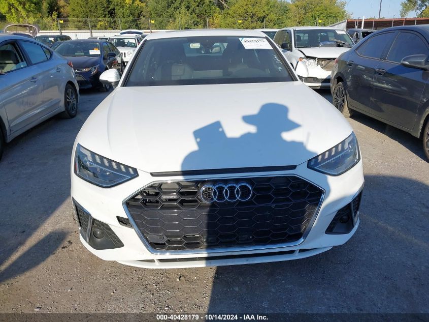 2022 Audi A4 Premium Plus 45 VIN: WAUEAAF43NN014842 Lot: 40428179