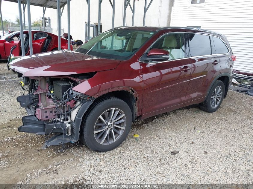 2018 TOYOTA HIGHLANDER XLE - 5TDJZRFH4JS844858