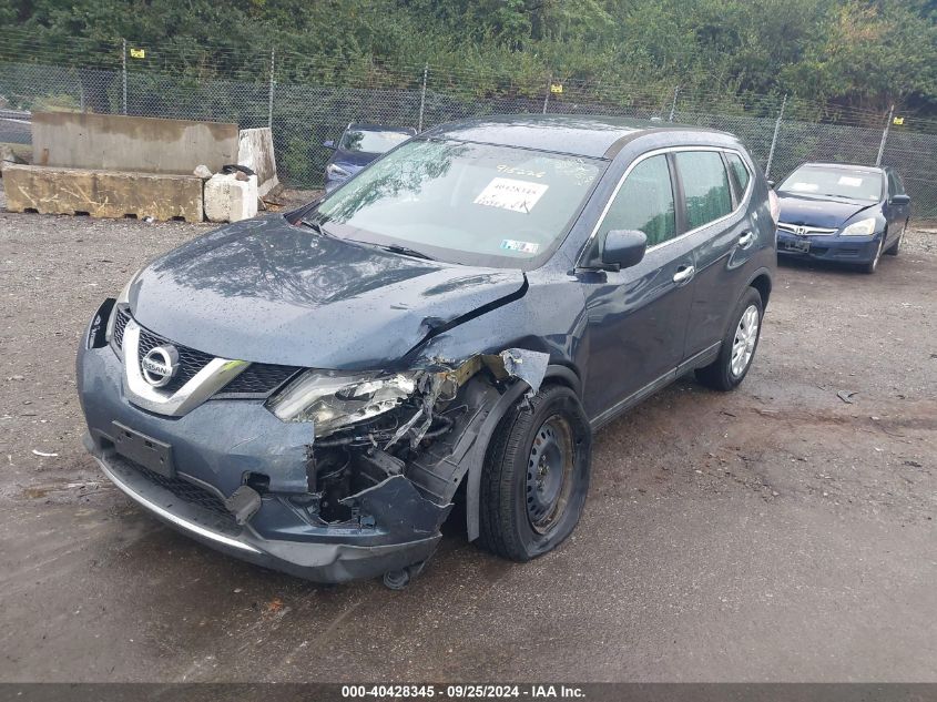 2016 Nissan Rogue S VIN: 5N1AT2MV6GC915226 Lot: 40428345