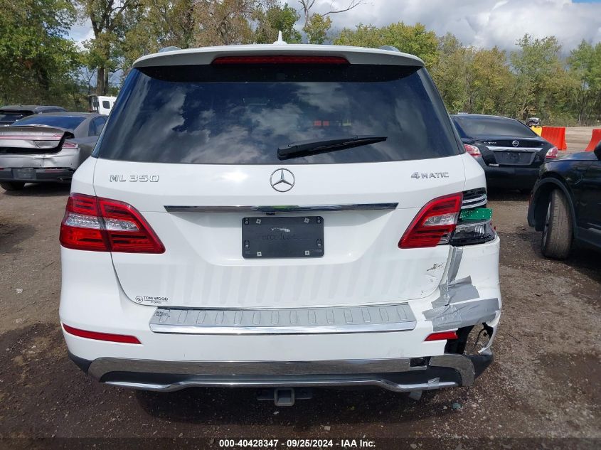 2015 Mercedes-Benz Ml 350 4Matic VIN: 4JGDA5HBXFA606602 Lot: 40428347