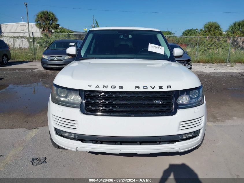 2013 Land Rover Range Rover Hse VIN: SALGS2DF0DA122644 Lot: 40428496