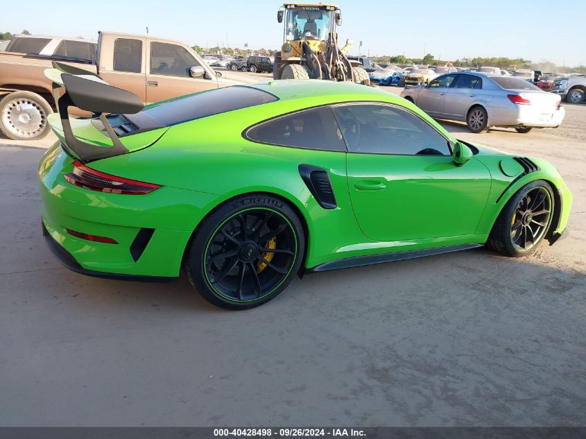 2019 Porsche 911 Gt3 Rs VIN: WP0AF2A94KS164175 Lot: 40428498