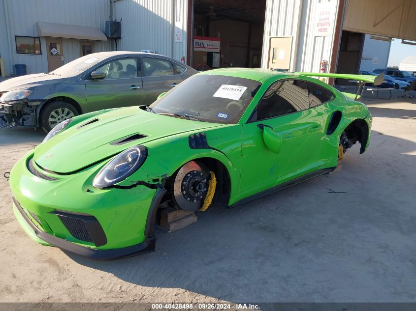 2019 Porsche 911 Gt3 Rs VIN: WP0AF2A94KS164175 Lot: 40428498