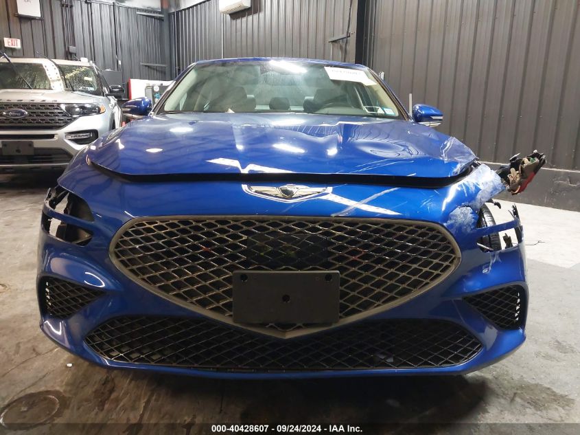 2022 Genesis G70 2.0T Awd VIN: KMTG34TA1NU098300 Lot: 40428607