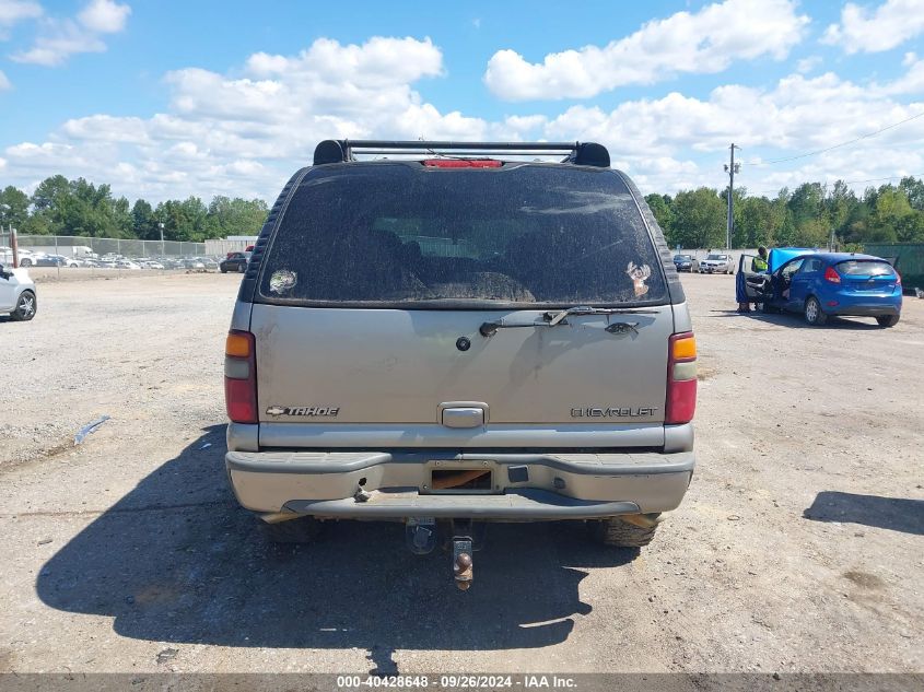 2002 Chevrolet Tahoe Z71 VIN: 1GNEK13Z92R144667 Lot: 40428648