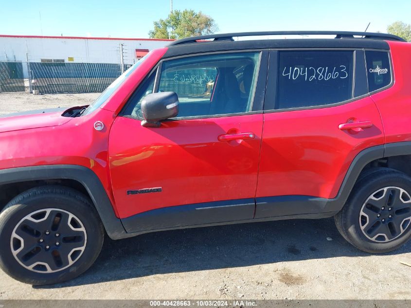 2016 Jeep Renegade Trailhawk VIN: ZACCJBCT6GPD38650 Lot: 40428663