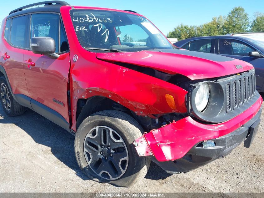 2016 Jeep Renegade Trailhawk VIN: ZACCJBCT6GPD38650 Lot: 40428663