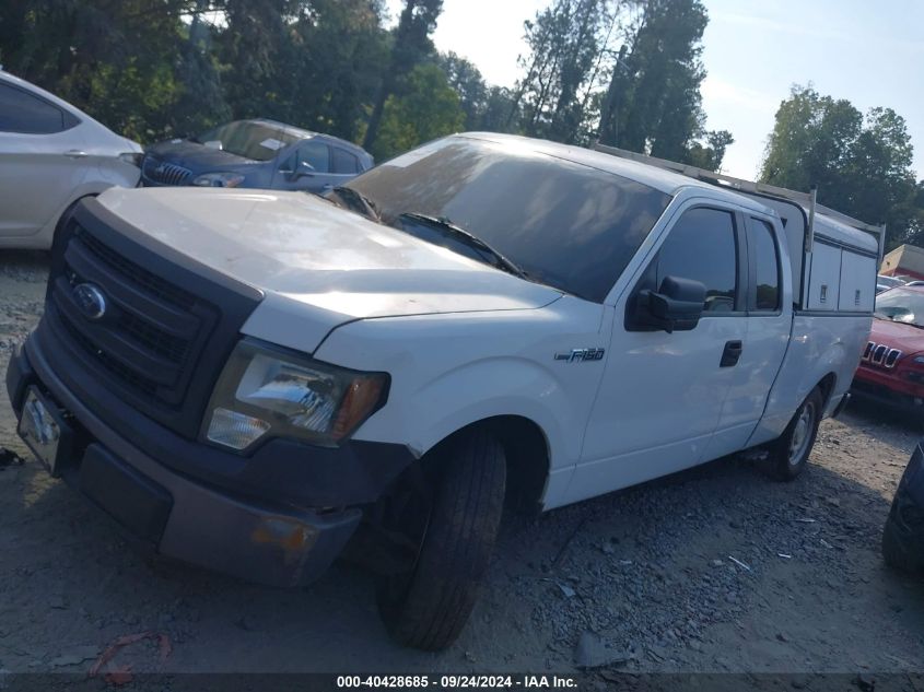 2013 Ford F150 Super Cab VIN: 1FTEX1CM1DFA20055 Lot: 40428685