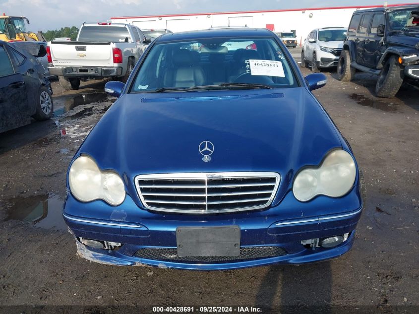 2005 Mercedes-Benz C 230 Kompressor Sport VIN: WDBRF40J95F711835 Lot: 40428691