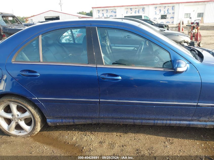 2005 Mercedes-Benz C 230 Kompressor Sport VIN: WDBRF40J95F711835 Lot: 40428691