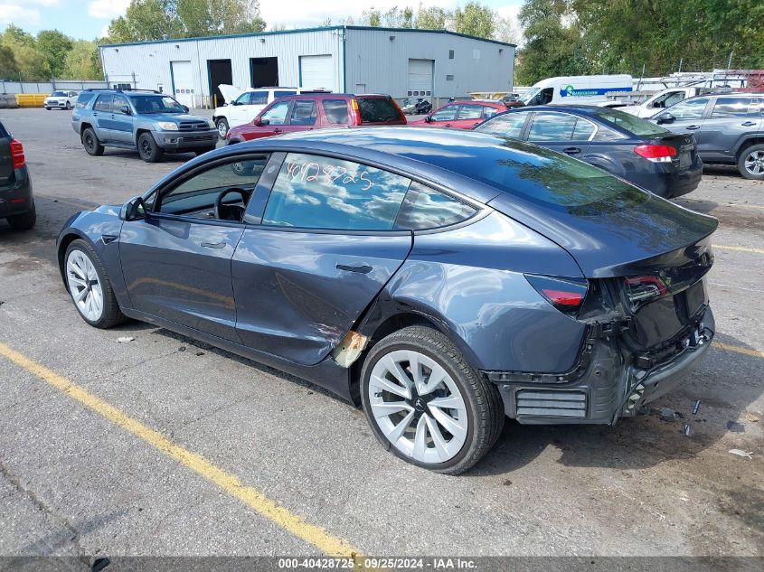 2022 TESLA MODEL 3 LONG RANGE DUAL MOTOR ALL-WHEEL DRIVE - 5YJ3E1EB5NF264967