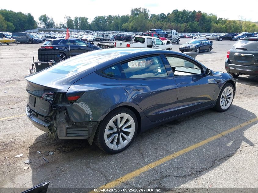 2022 TESLA MODEL 3 LONG RANGE DUAL MOTOR ALL-WHEEL DRIVE - 5YJ3E1EB5NF264967