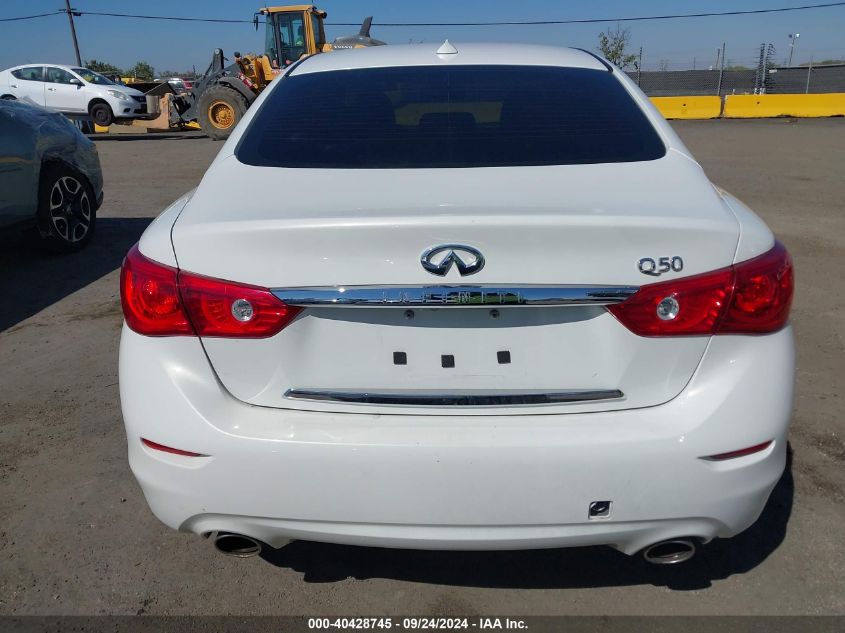 2014 Infiniti Q50 Premium VIN: JN1BV7AP0EM687188 Lot: 40428745