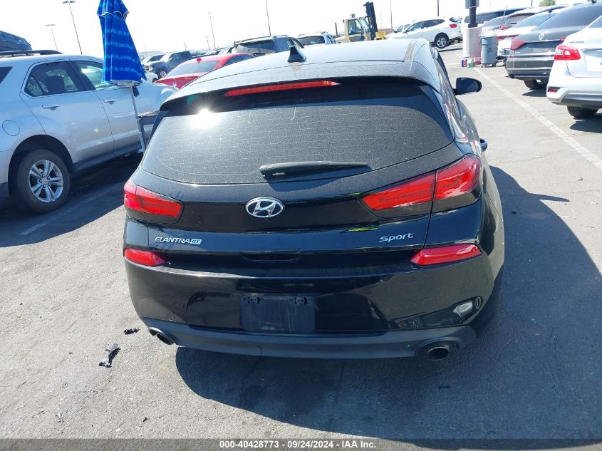 2018 Hyundai Elantra Gt Sport VIN: KMHH55LC9JU039991 Lot: 40428773