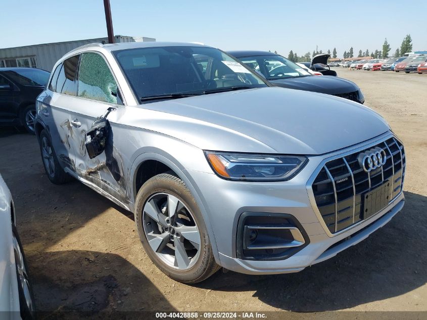 2022 Audi Q5 Premium Plus 40 Tfsi Quattro S Tronic VIN: WA1BBAFY3N2107300 Lot: 40428858