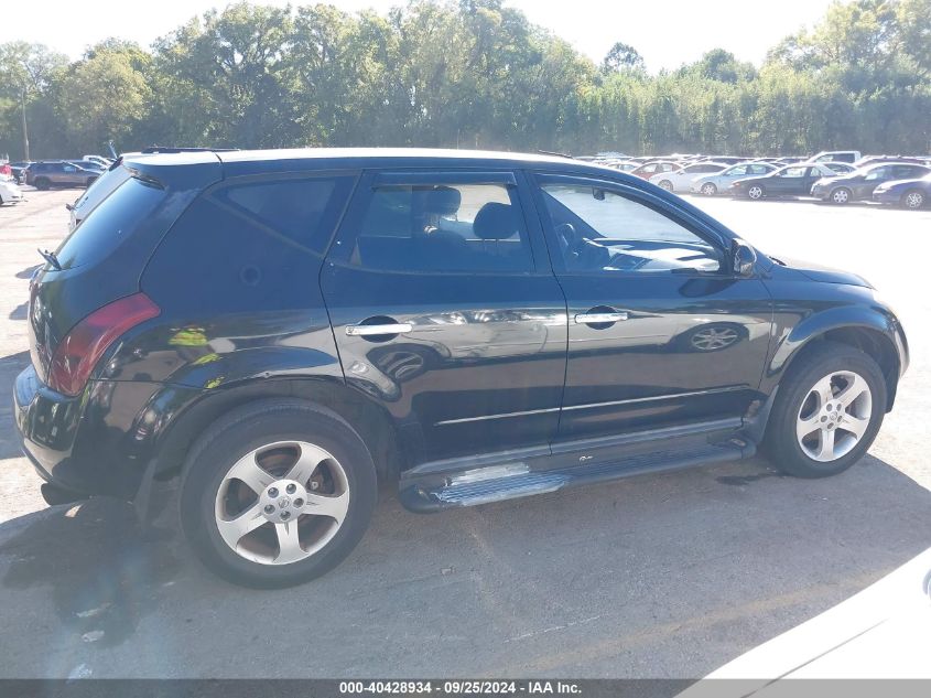 2005 Nissan Murano Sl/Se/S VIN: JN8AZ08C75W319428 Lot: 40428934