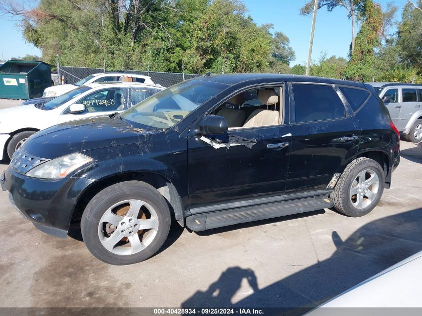 2005 Nissan Murano Sl/Se/S VIN: JN8AZ08C75W319428 Lot: 40428934