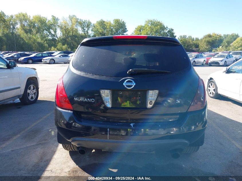 2005 Nissan Murano Sl/Se/S VIN: JN8AZ08C75W319428 Lot: 40428934