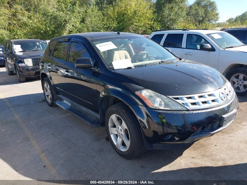 2005 Nissan Murano Sl/Se/S VIN: JN8AZ08C75W319428 Lot: 40428934